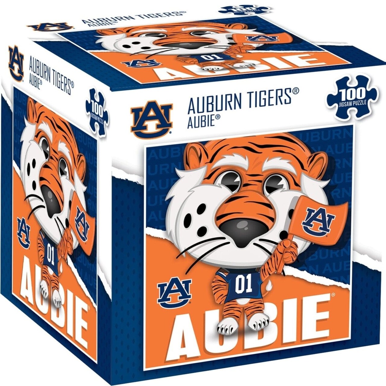 Aubie Auburn Tigers 100 Piece Jigsaw Puzzle 10X10 Official Ncaa Merchandise